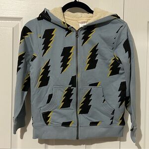 Hanna Andersson Print Faux Shearling Lined Hoodie